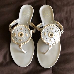 Silver Jack Rogers Georgica sandal NWT